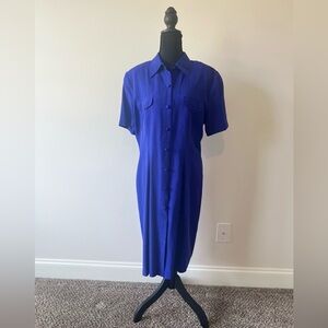 Vintage Tess Dress 100% silk dress Size 14